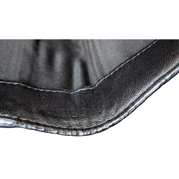 Authentic Versace Genuine Black Leather Trifold Wallet with Medusa Medallion - Picture 9 of 12